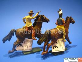 Солдатики 1/32 Britains Индеец воин и шериф 7