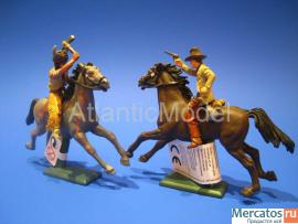 Солдатики 1/32 Britains Индеец шаман и шериф 3