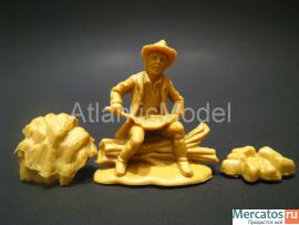 Солдатики 1/32 Atlantic Баффало Билл у костра 2
