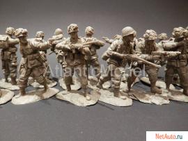 Солдатики 1/32 CONTE US парашютисты 16 шт set 1