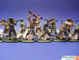 Солдатики 1/32 Britains Американская пехота 12 шт. 4