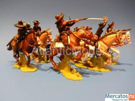 Солдатики 1/32 DSG Мексиканцы Панчо Вилья 6 фигур 6