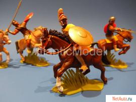 Солдатики 1/32 DSG Карфагенская кавалерия 4 фигуры
