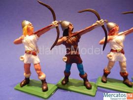 Солдатики 1/32 DSG Викинги пешие Лучники 6 шт 5