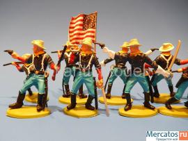 Солдатики 1/32 DSG Пешая 7-я кавалерия 12 фигур 3