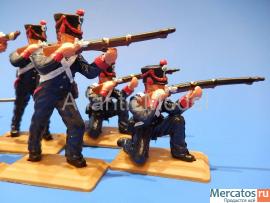 Солдатики 1/32 DSG Французская пехота 12 шт 6 поз 5