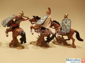 Солдатики 1/32 DSG Отряд конных римлян 4 шт 4 позы 8