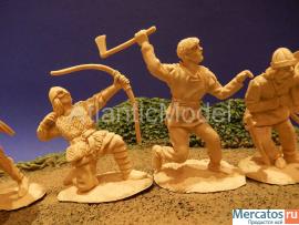 Солдатики 1/32 CONTE Викинги set 2 Раритет 8 шт 8