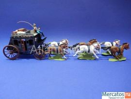 Солдатики 1/32 DSG Дилижанс армии Конфедерации ACW 5