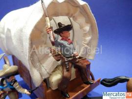 Солдатики 1/32 DSG Обоз с ковбоем и мексиканцем