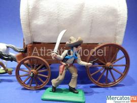 Солдатики 1/32 DSG Обоз с ковбоем и мексиканцем 6