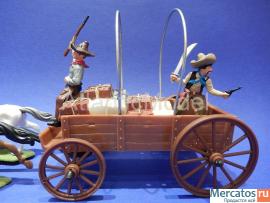 Солдатики 1/32 DSG Обоз с ковбоем и мексиканцем 10
