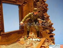 Солдатики 1/32 CONTE Офицер Ждать команды WWII