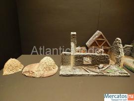 Солдатики 1/32 Сonte Макет Взятие сельского дома 2 3
