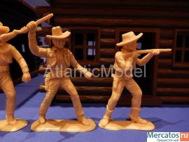 Солдатики 1/32 Domplast Ковбои и шериф 5 шт 5 поз 6