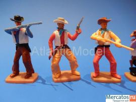 Солдатики 1/32 Plasty Пешие ковбои Второй набор 4 3