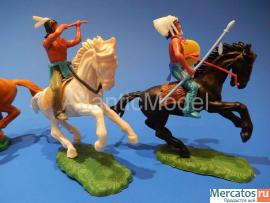 Солдатики 1/32 Elastolin Индейцы конные Второй наб 5