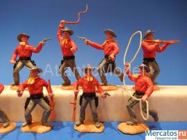 Солдатики 1/32 Timpo Ковбои Первый набор 12 фигур 4