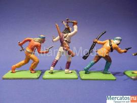 Солдатики 1/32 Britains Индейцы Апачи пешие 1971 г 8