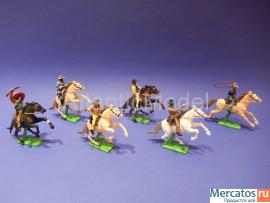 Солдатики 1/32 Britains Ковбои конные Раритет 1971 4