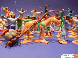 Солдатики 1/32 Timpo Индейцы Апачи Коллекция 32 шт
