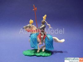 Солдатики 1/32 Elastolin Рыцари конные Средневеков 9