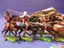 Солдатики 1/32 Britains Конные Апачи Раритет 1971 5
