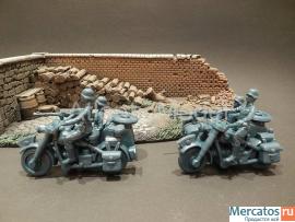 Солдатики 1/32 Atlantic Два мотоцикла БМВ первый 2