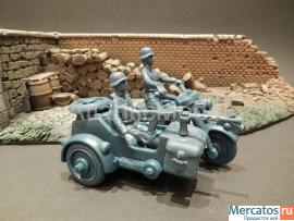 Солдатики 1/32 Atlantic Один мотоцикл БМВ Второй 4