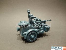 Солдатики 1/32 Atlantic Один мотоцикл БМВ Второй 6