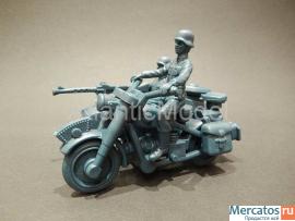 Солдатики 1/32 Atlantic Один мотоцикл БМВ Второй 7