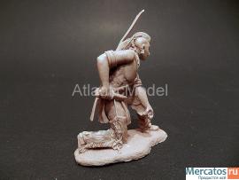 солдатики 1/32 Barzso Шайенн снимающий скальп 3