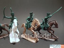 солдатики 1/32 EXFORCE Фр конные егеря set #4A 5