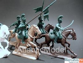 солдатики 1/32 EXFORCE Фр уланы с офицером 5А 2