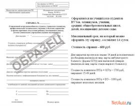 Медицинские справки в бассейн и спортзал, студентам о болезни 09