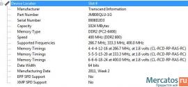 Оперативная память DDR2 4x1Gb 800 MHz 4