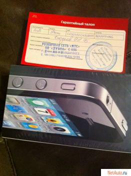 iPhone 4 16gb РосТест, нoвый, запечатан, гарантия МТС 1 г