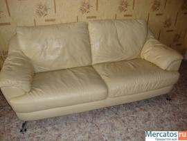 Отличный итальянский кожаный комплект диванов! 3
