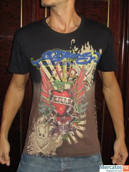 ED HARDY,Affliction оригинальные футболки со стразами