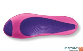 Новые резиновые балетки Crocs р.39, 1 000 р. 5