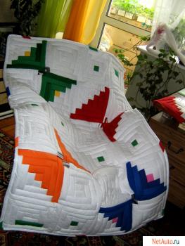 детское лоскутное одеяло "Бабочки"
