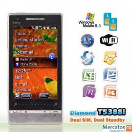 HTC Touch Diamond T5388 Windows Mobile 6.5, 2 sim 2