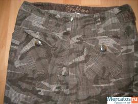 Продам в Москве: Клетчатые милитари бриджи Fishbone за 399 руб. 2