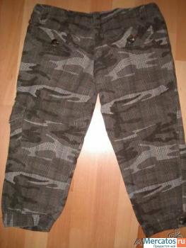 Продам в Москве: Клетчатые милитари бриджи Fishbone за 399 руб. 3