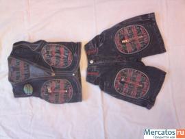 Щорты и жилетка джинсовые