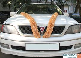 Свадебные украшения на машину - ленты 2