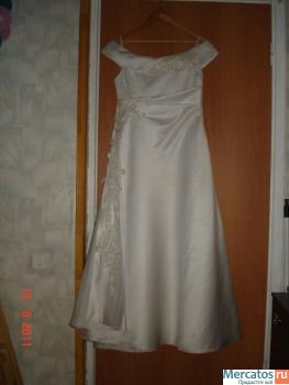 Великолепное свадебное платье (р-р 48-50,рост158,а - силуэт) 4