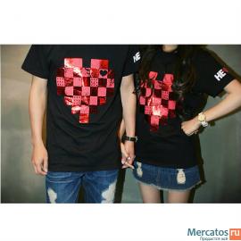 Футболка "Шахматное сердце" 2