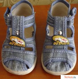 Сандалии детские джинсовые