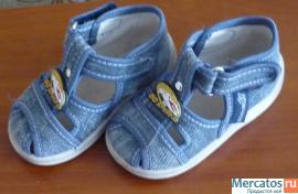Сандалии детские джинсовые 2
